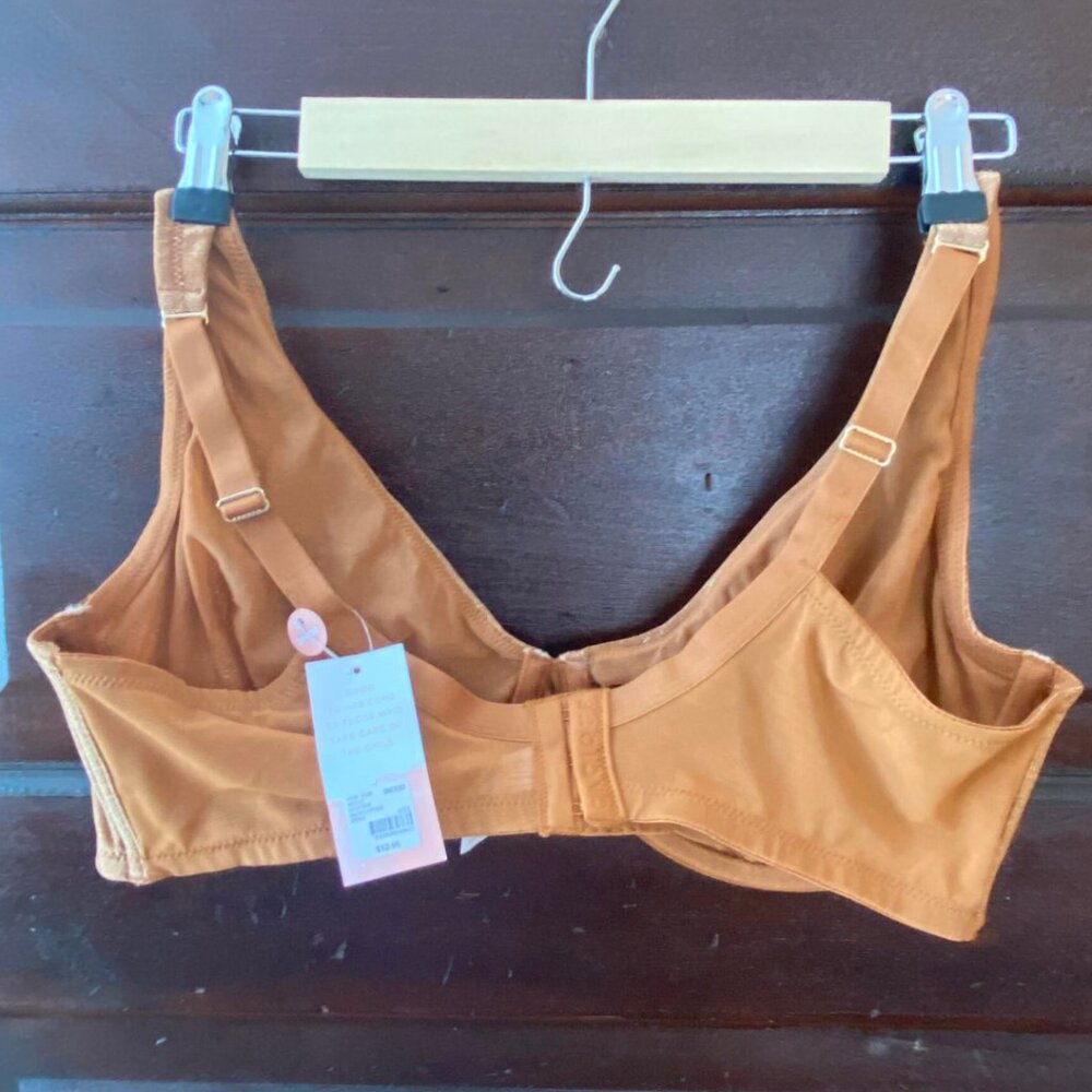 Cacique Gold Glitter Full Coverage Bra 38 DDD - Picture 7 of 9